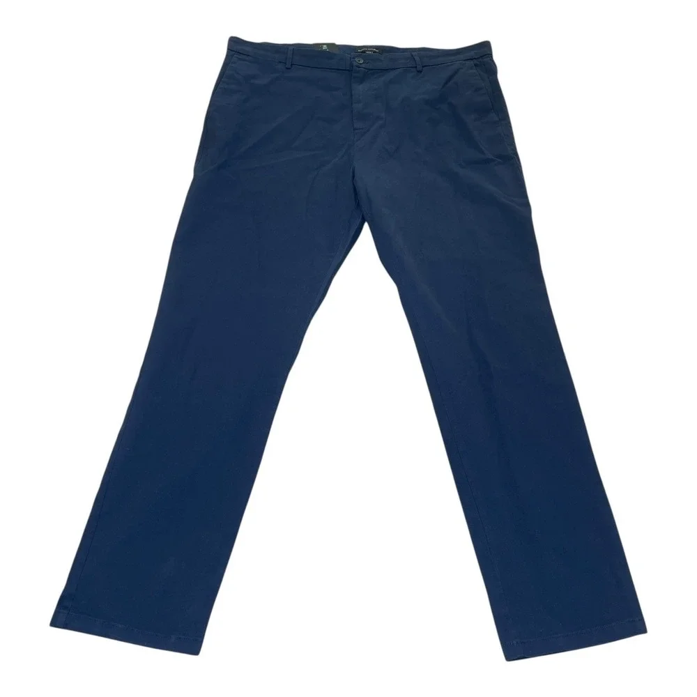 NEW Banana Republic Mens Navy Blue Chino Pants Stretch Cotton 42x34 NWT 1768308‎